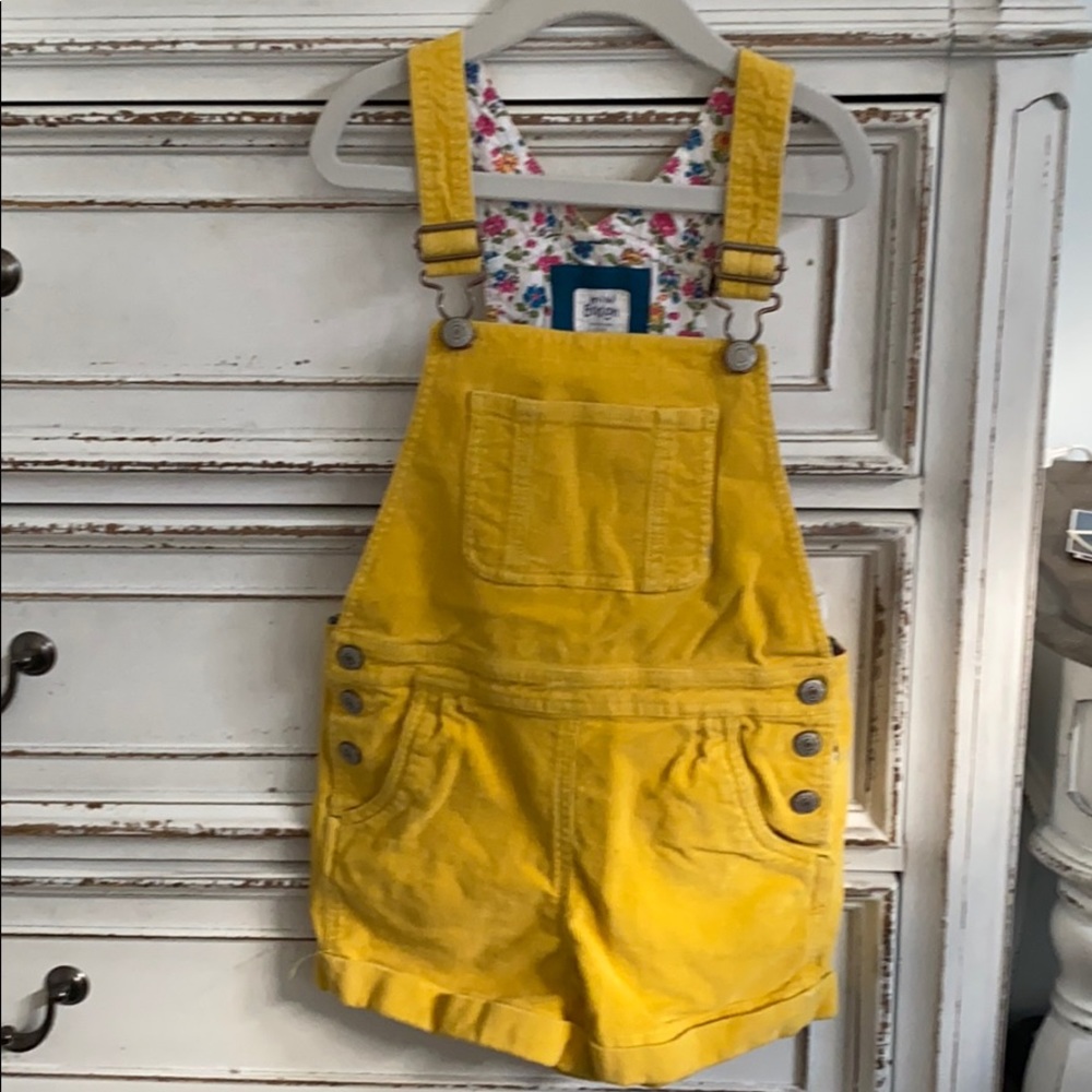 Adorable and sassy corduroy overalls.